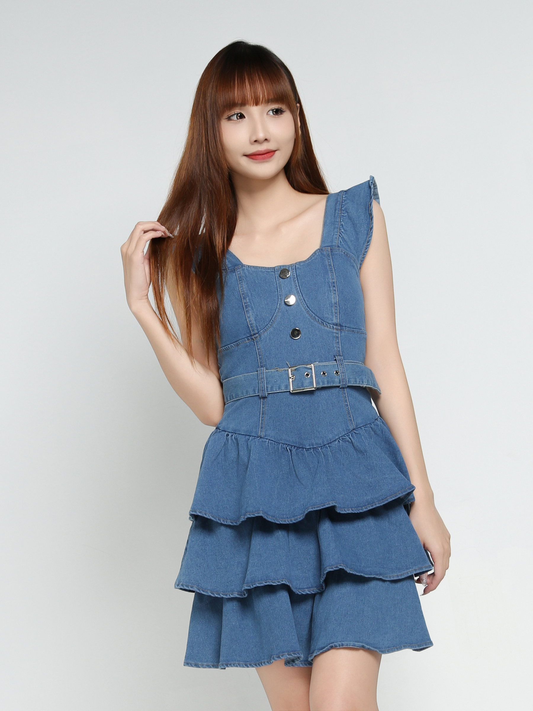 Denim Elegant Wear Dress 34185