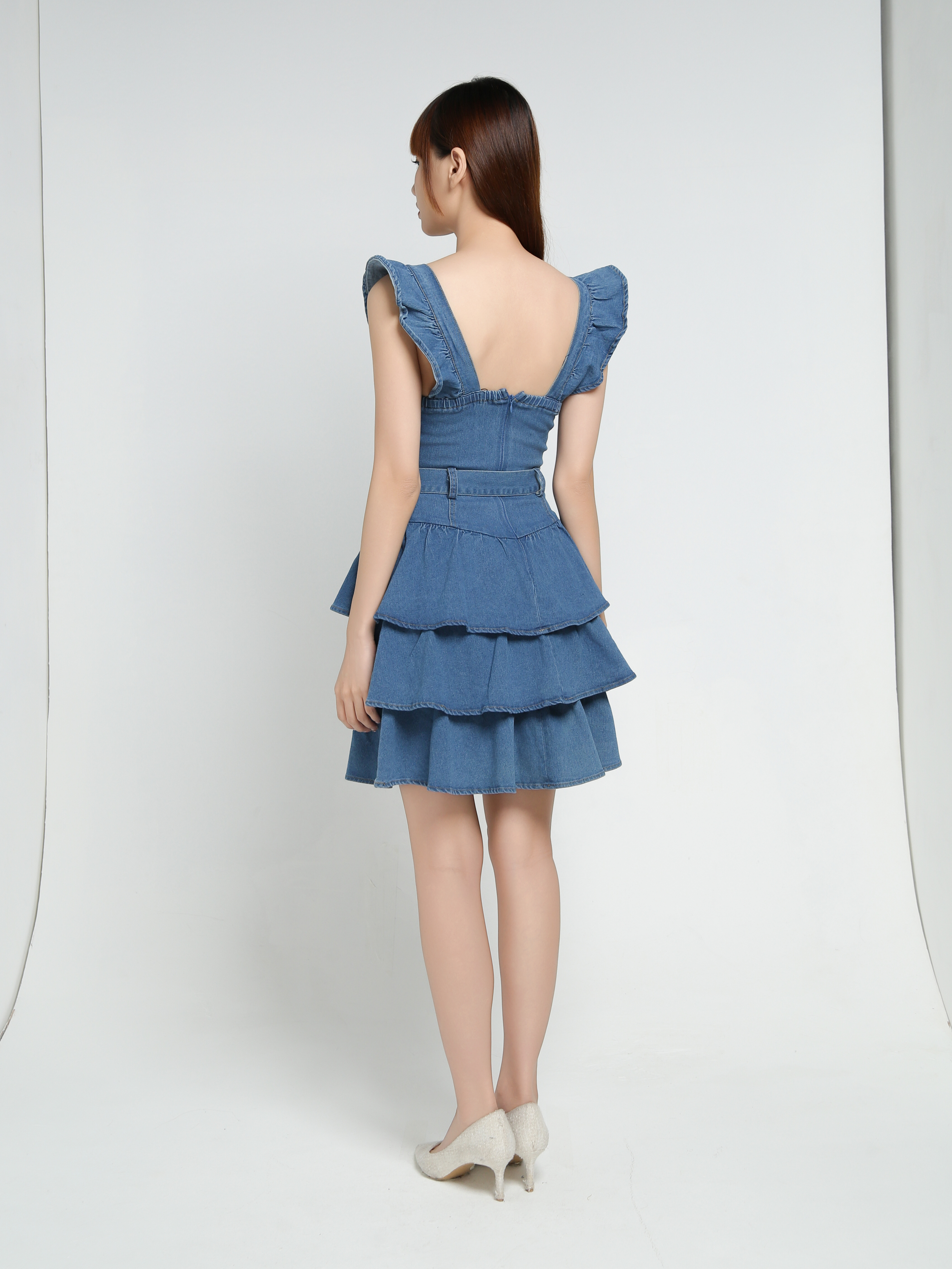 Denim Elegant Wear Dress 34185