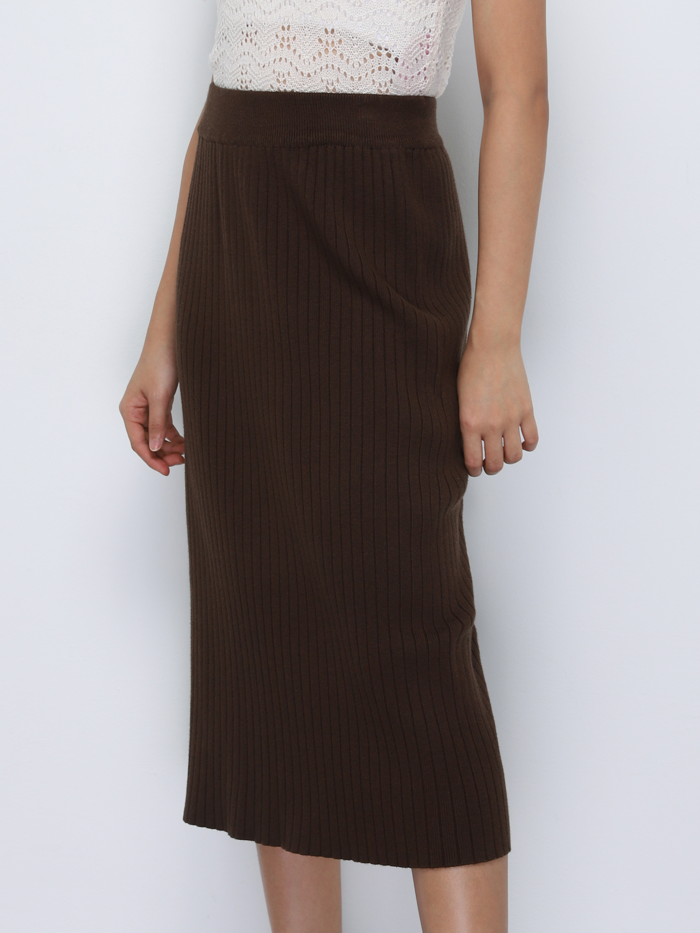 Knitted Long Skirt 34256