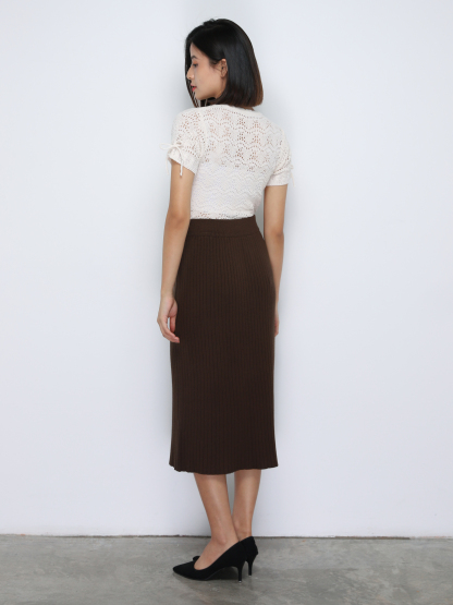 Knitted Long Skirt 34256