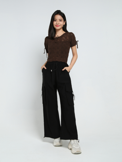 Side Pocket Long Pants 37030