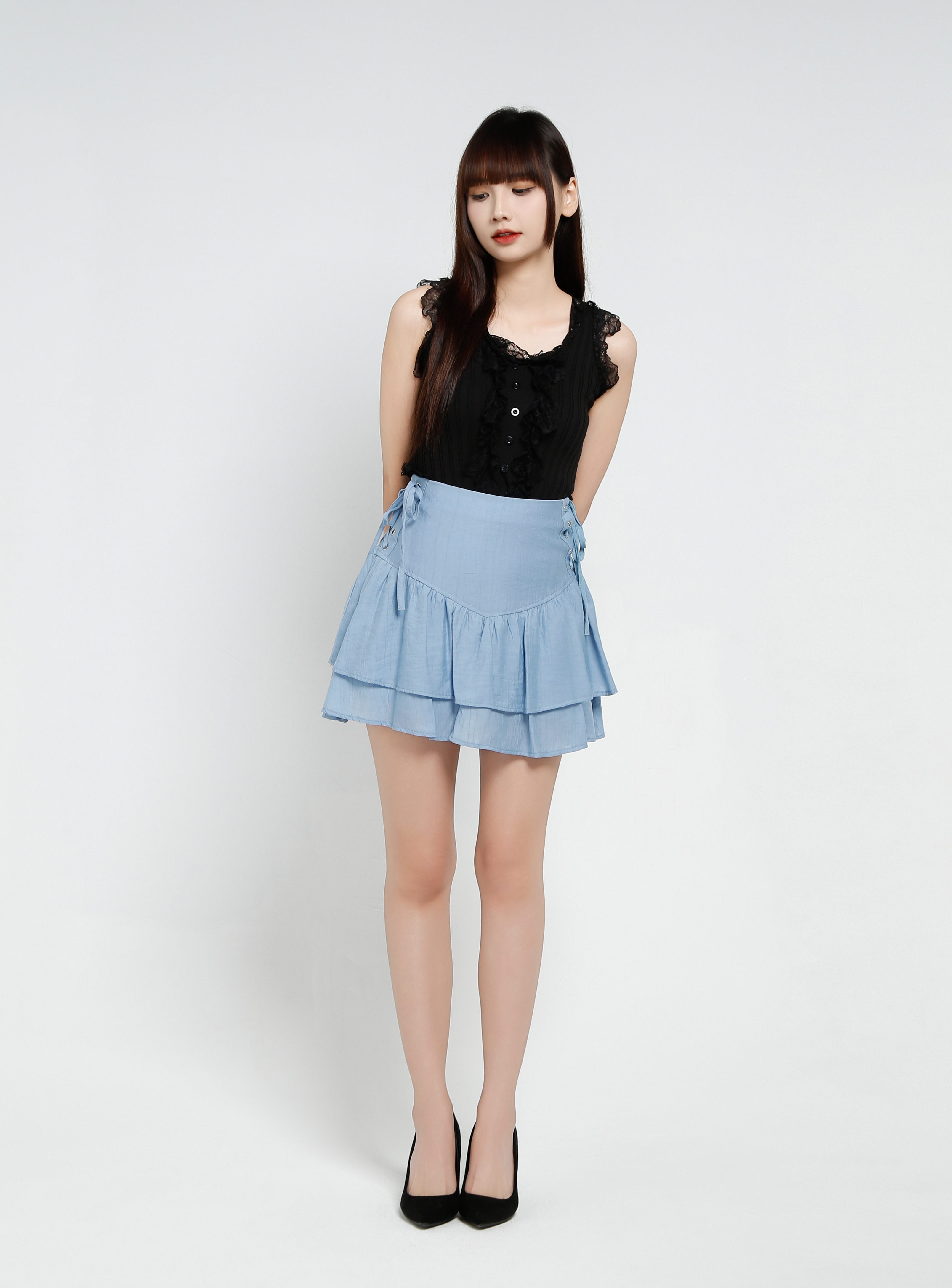 Layered Skirt Pant 34245