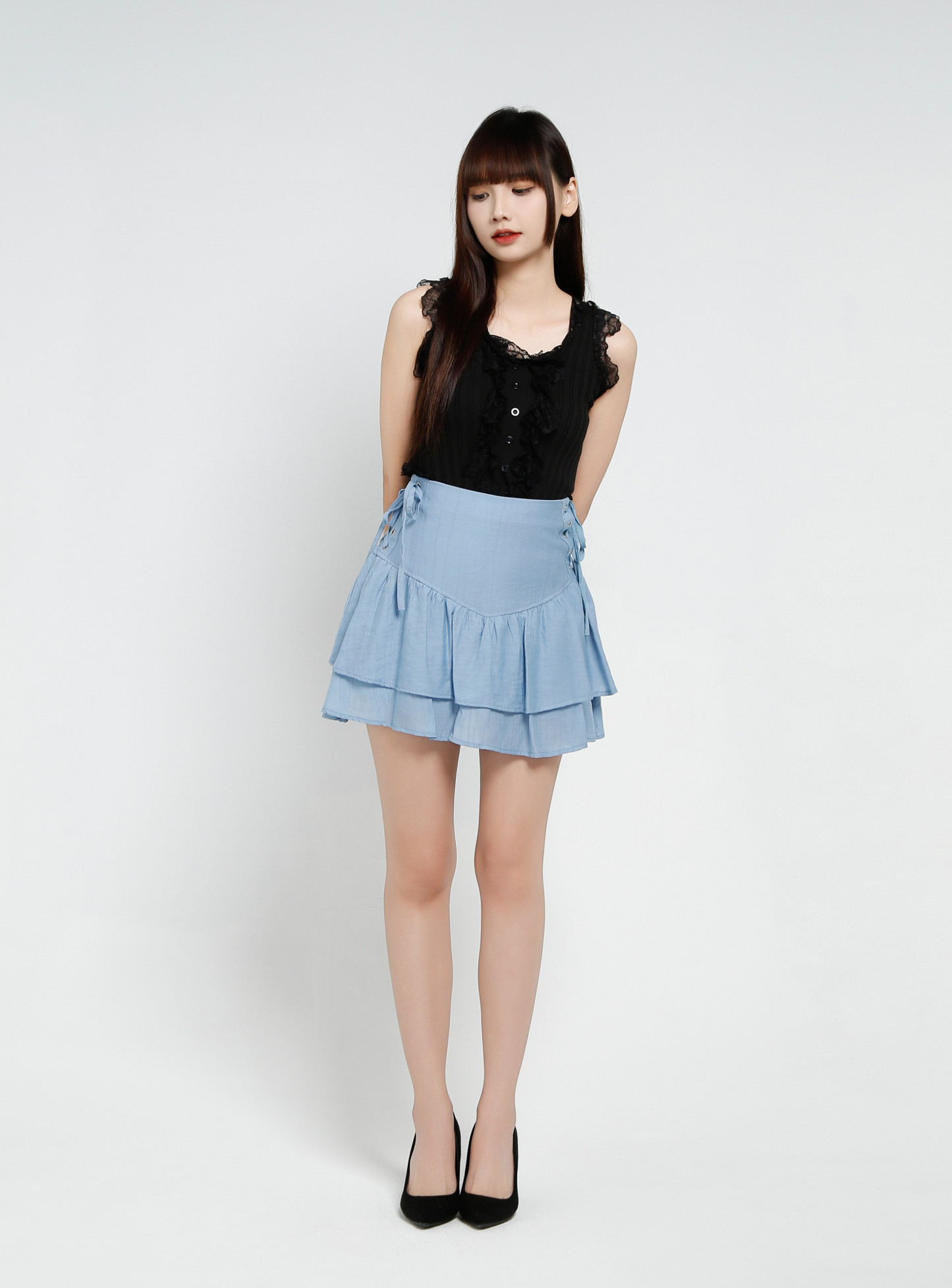 Layered Skirt Pant 34245