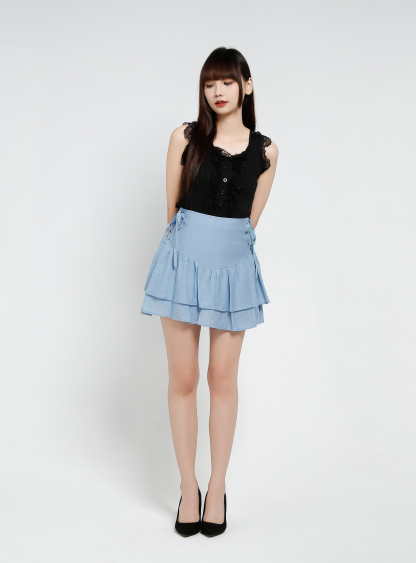 Layered Skirt Pant 34245