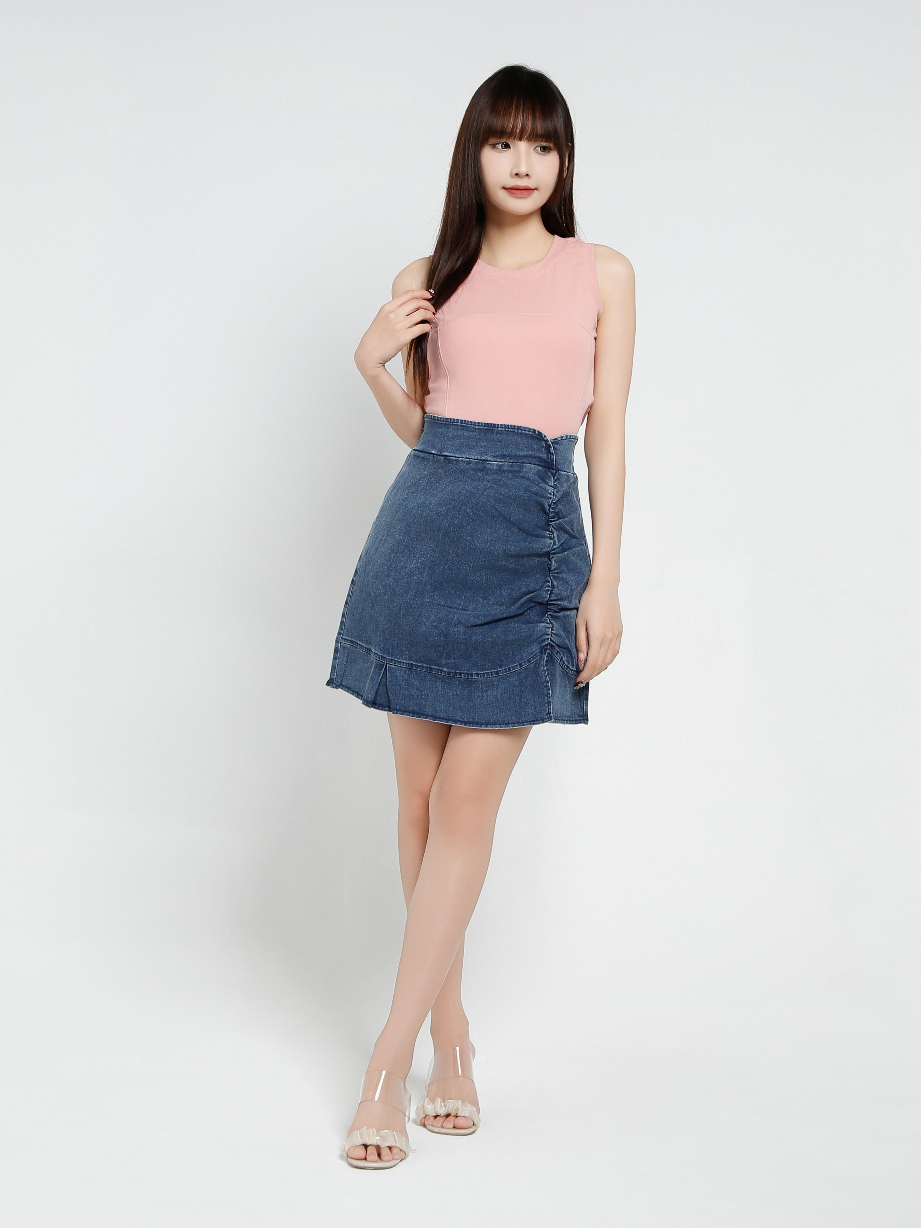 Sleeveless Plain Top 34240