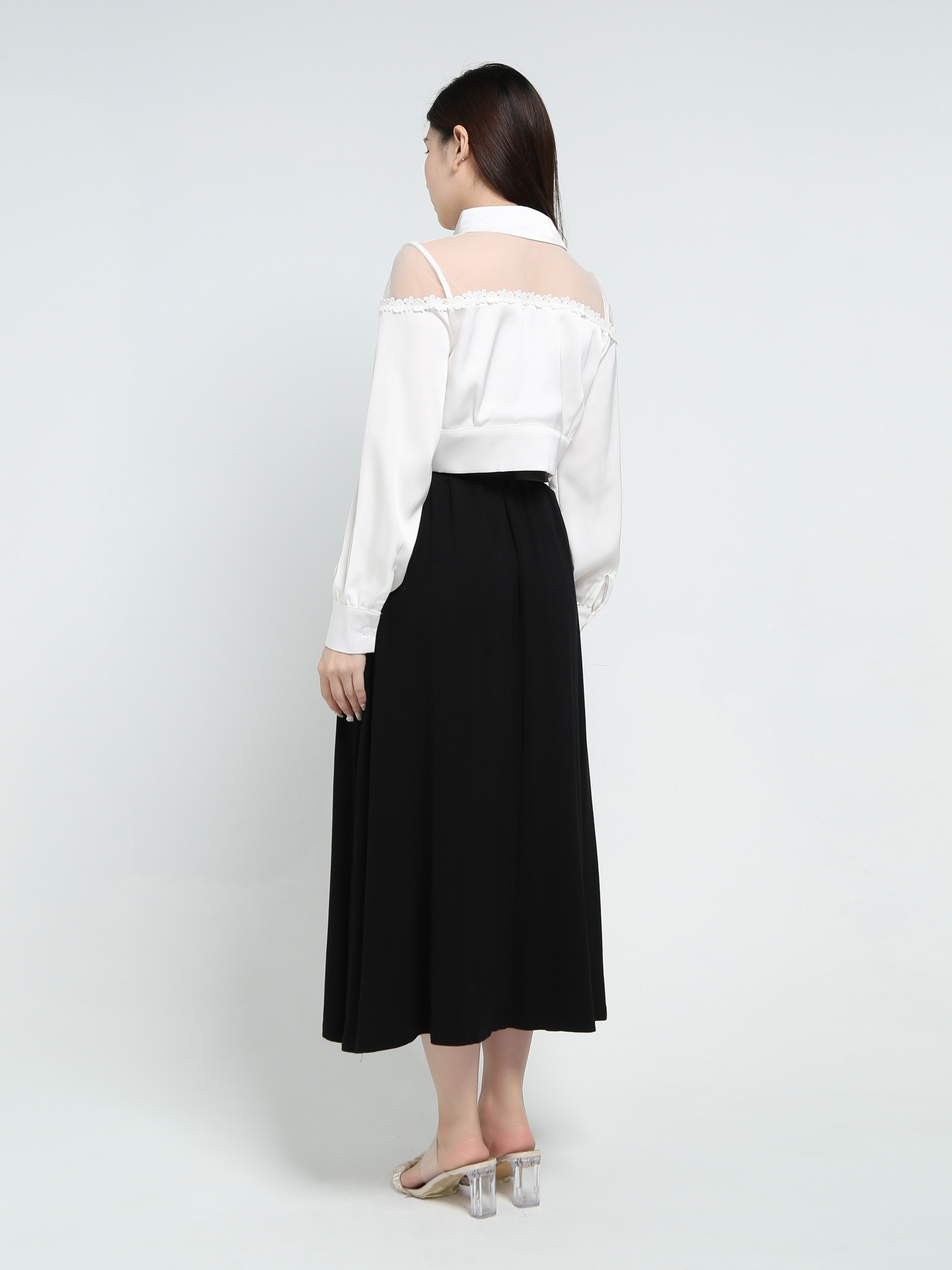 Long Sleeve Front Button Top 34249