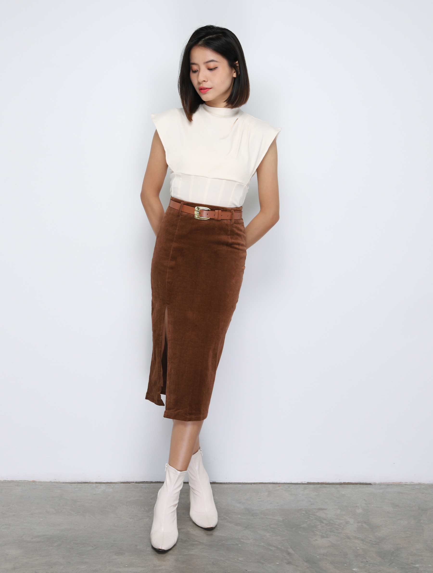 Split Long Skirt 34255