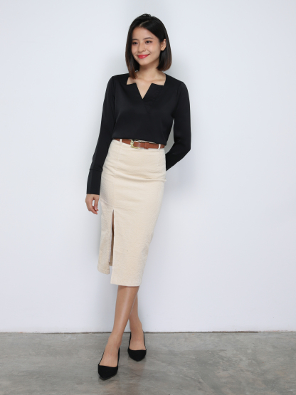 Split Long Skirt 34255