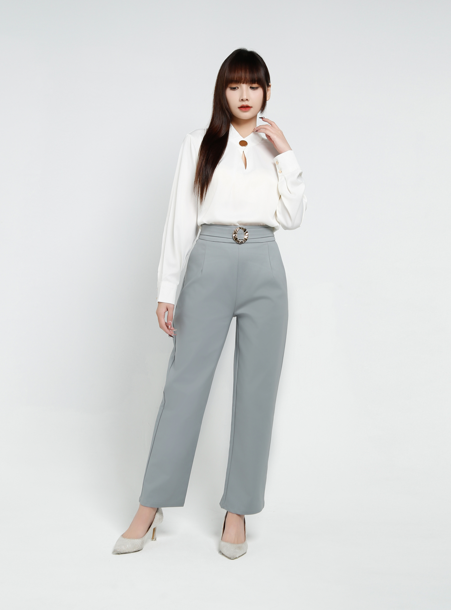 Side Pocket Long pants 37019