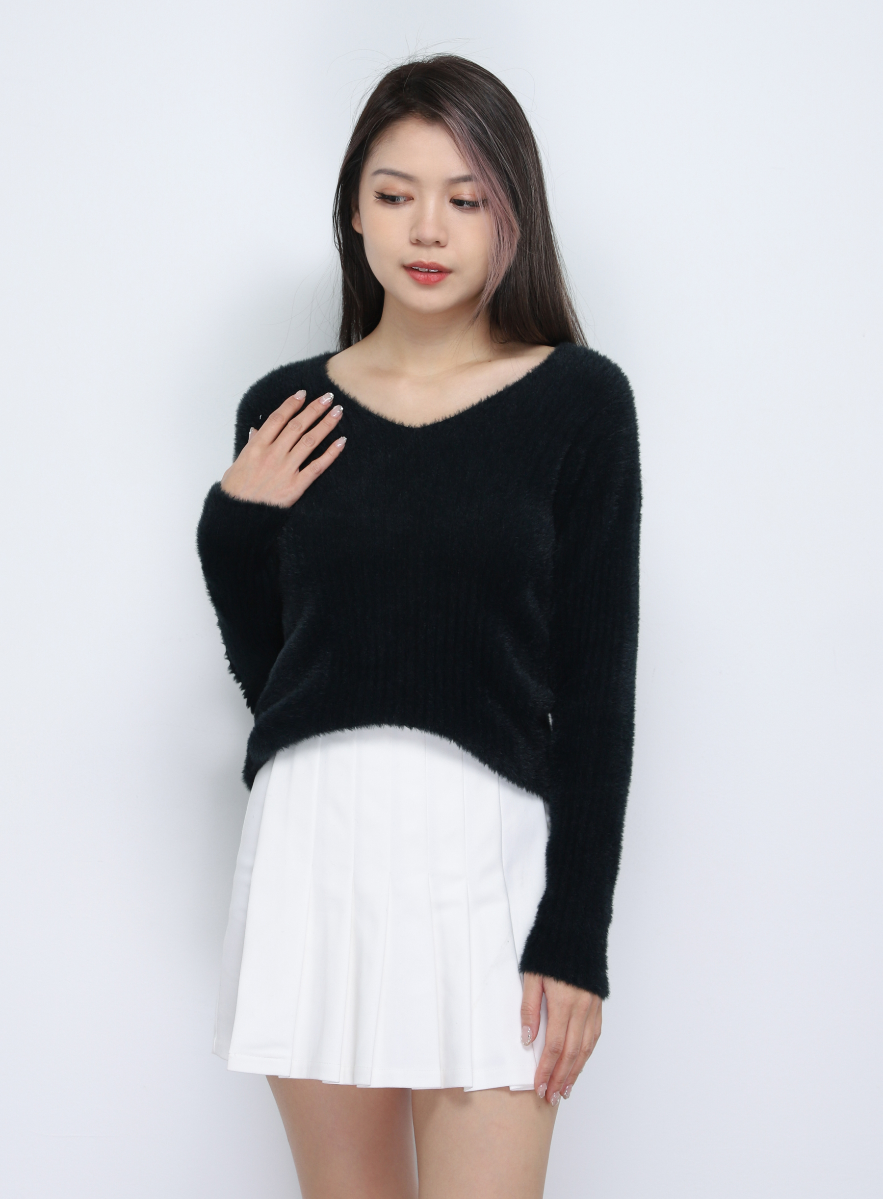 Knitted Long Sleeve Top 34303