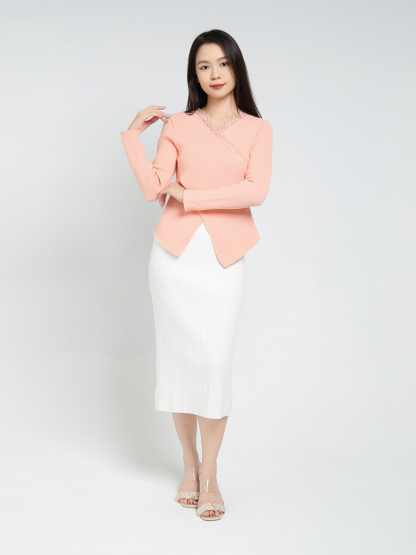 Knitted Long Skirt 34256