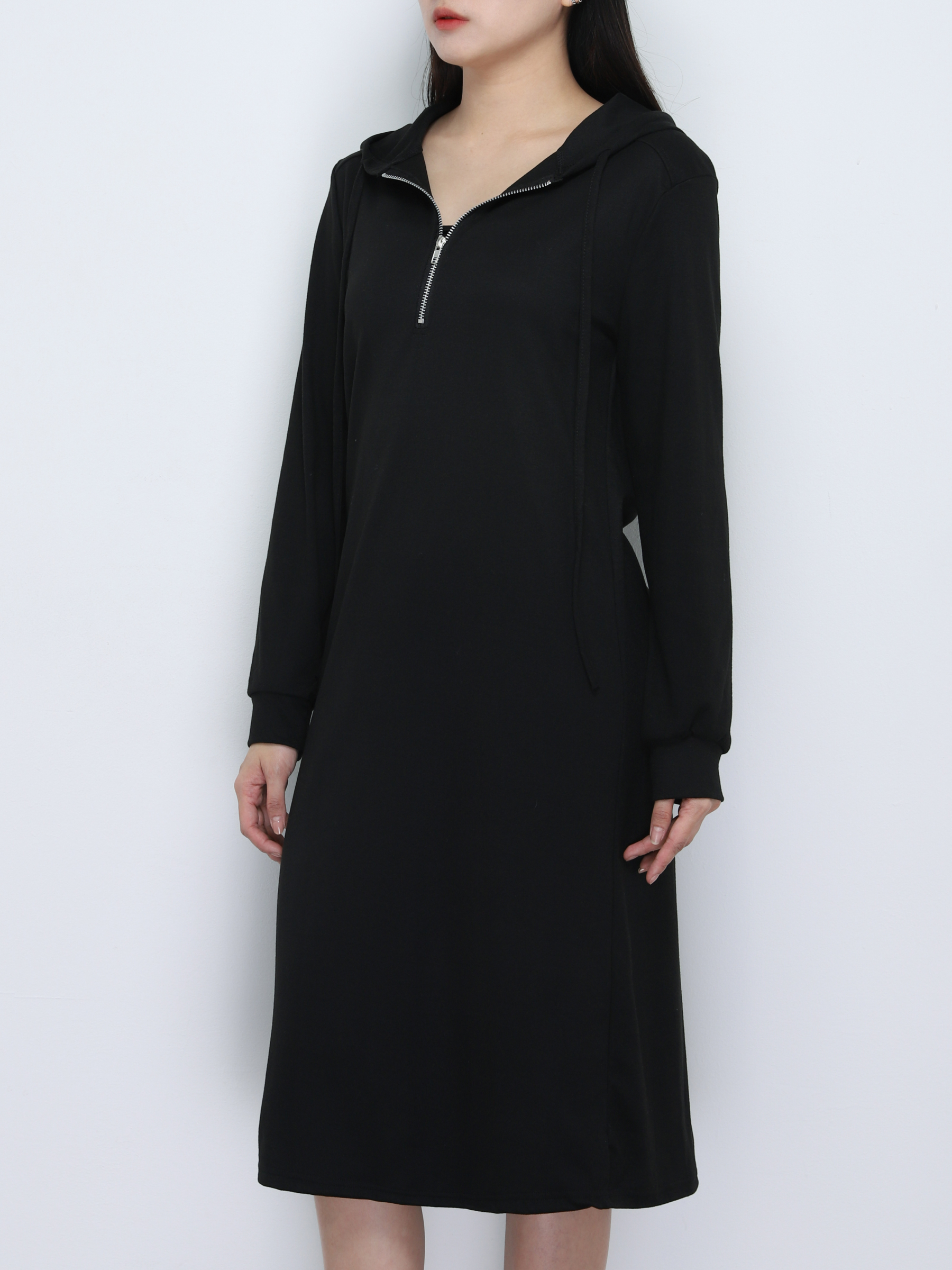 Front Zip Knitted Dress 34309