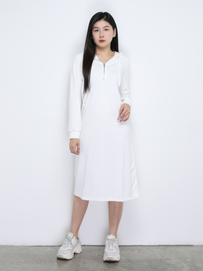 Front Zip Knitted Dress 34309