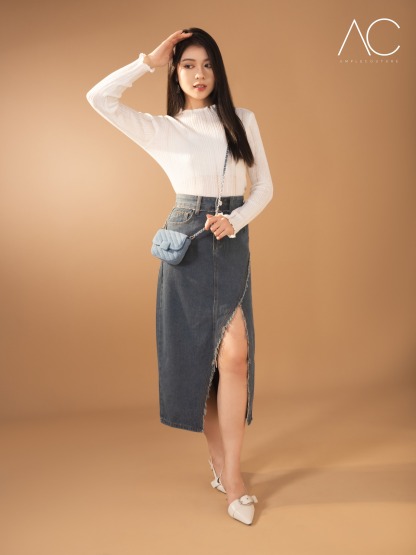 High Neck Knitted Top 34310