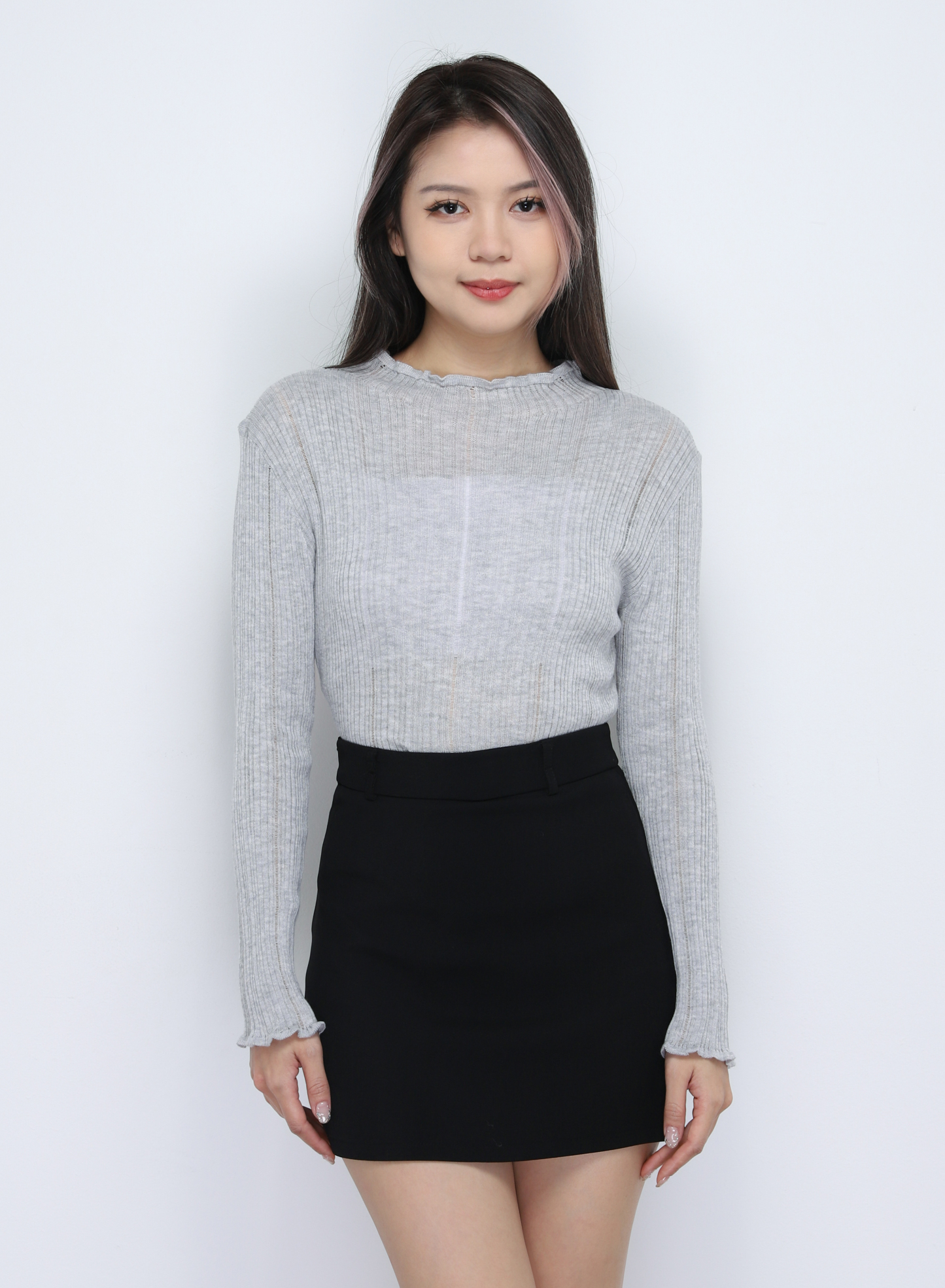 High Neck Knitted Top 34310