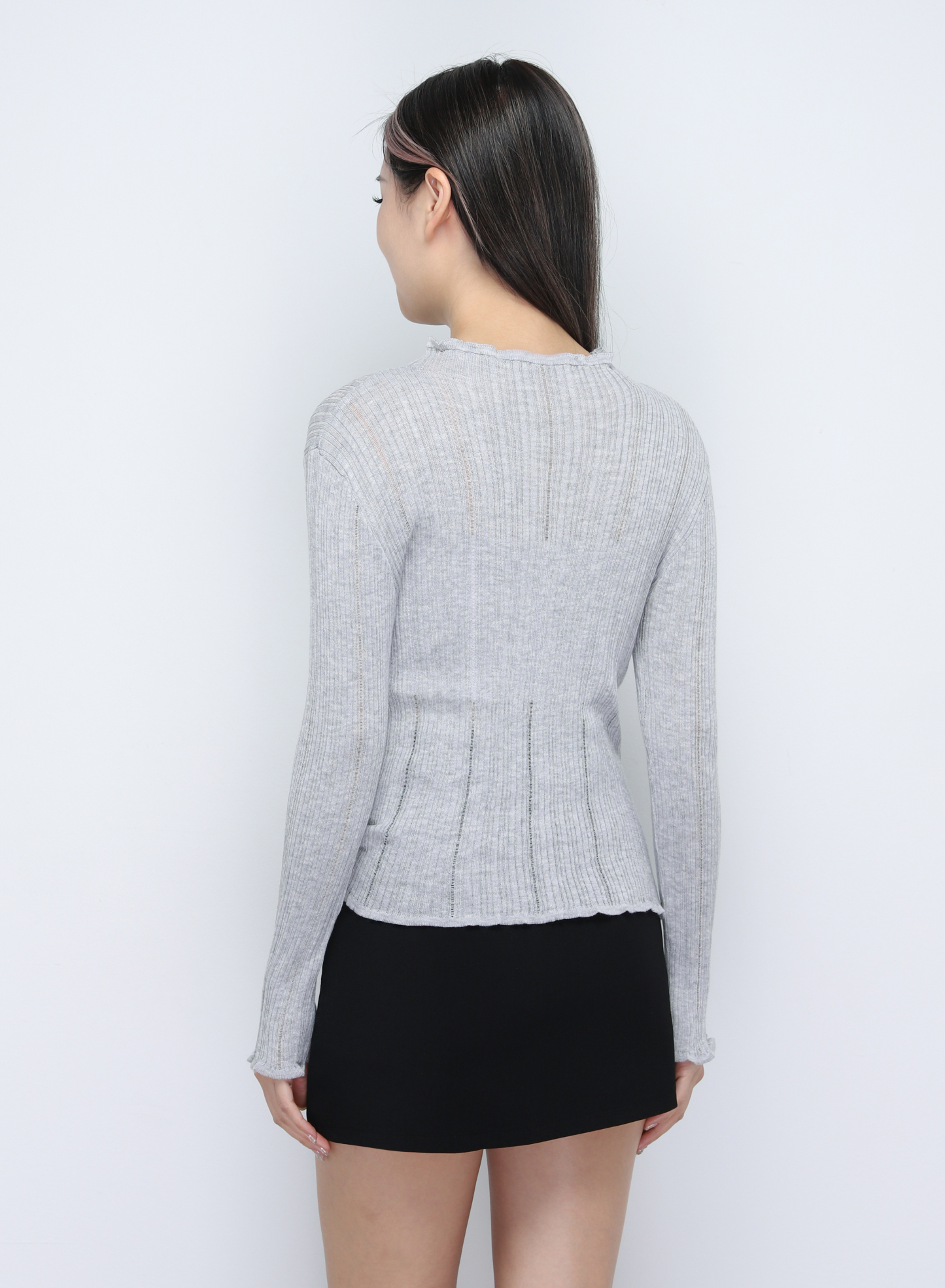 High Neck Knitted Top 34310