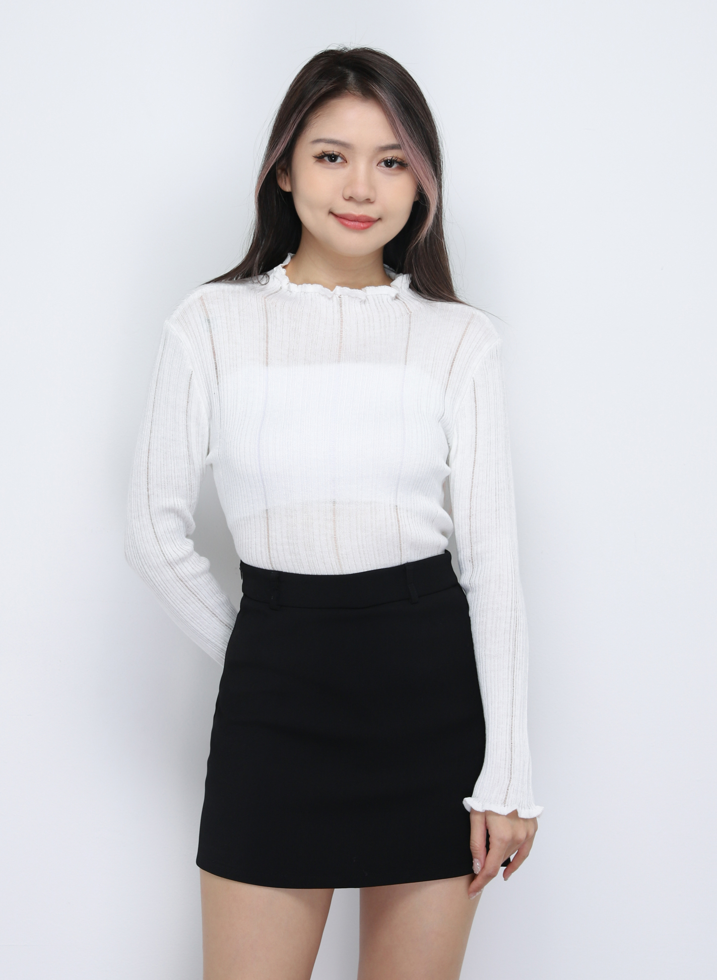 High Neck Knitted Top 34310