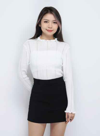 High Neck Knitted Top 34310