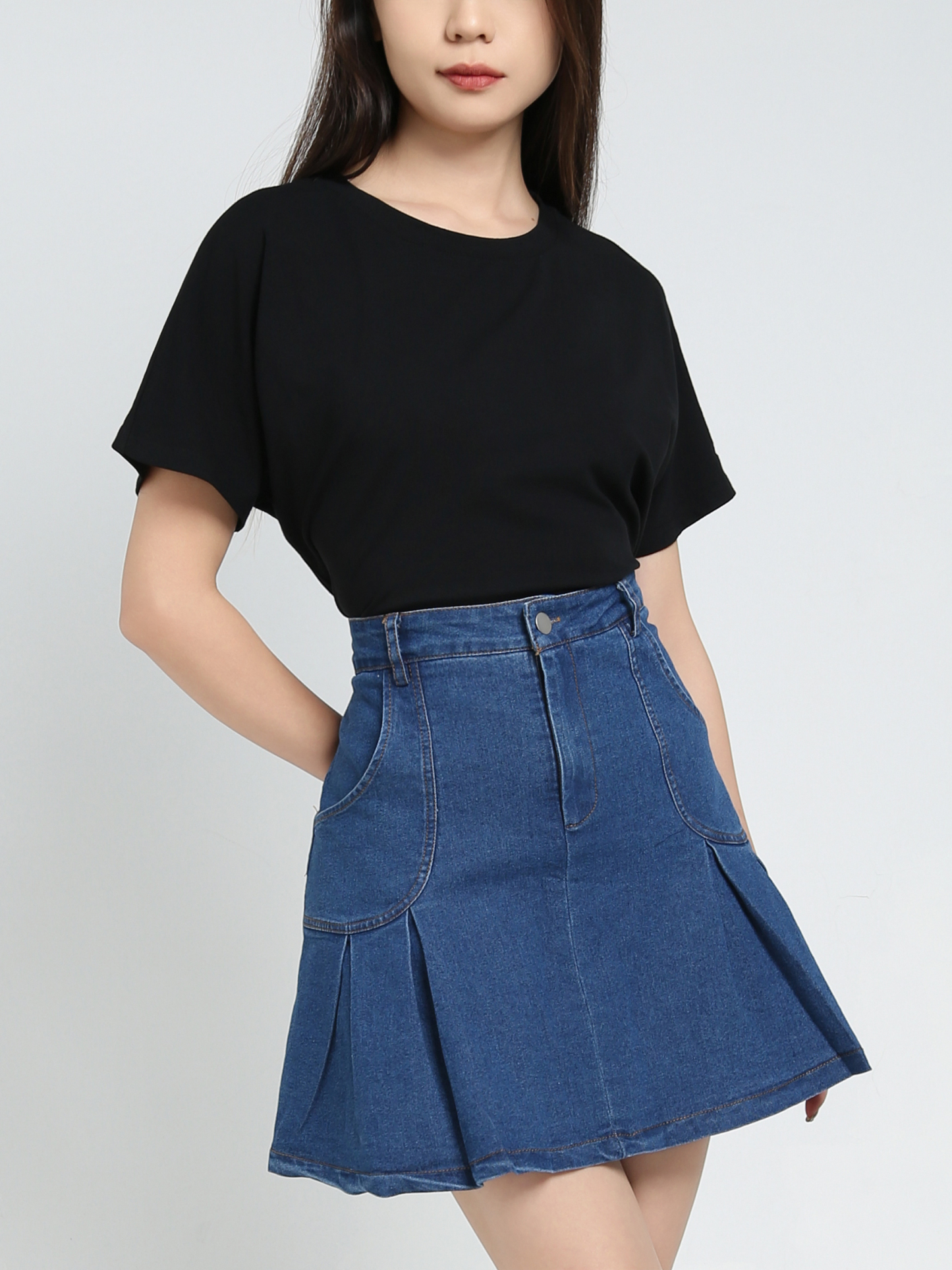 Denim Ruffles Skirt 34335