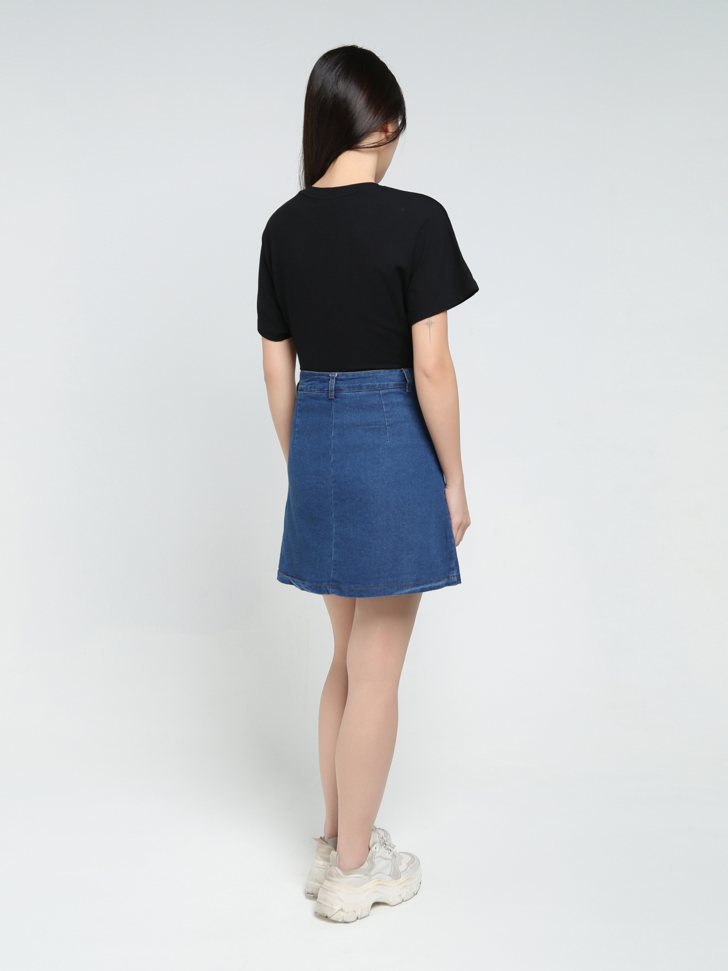 Denim Ruffles Skirt 34335