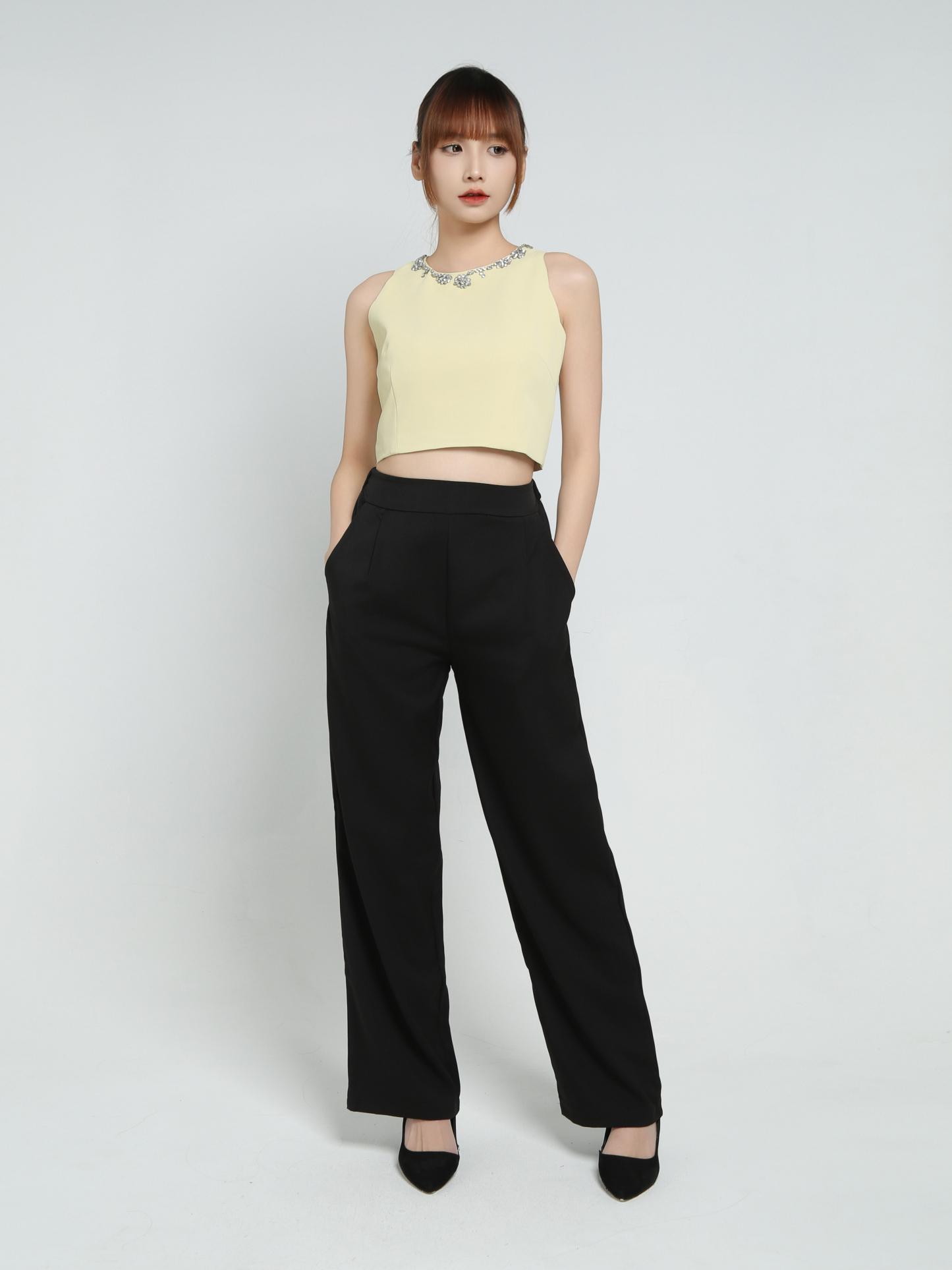 High Waist Long Pants 34327
