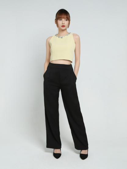High Waist Long Pants 34327