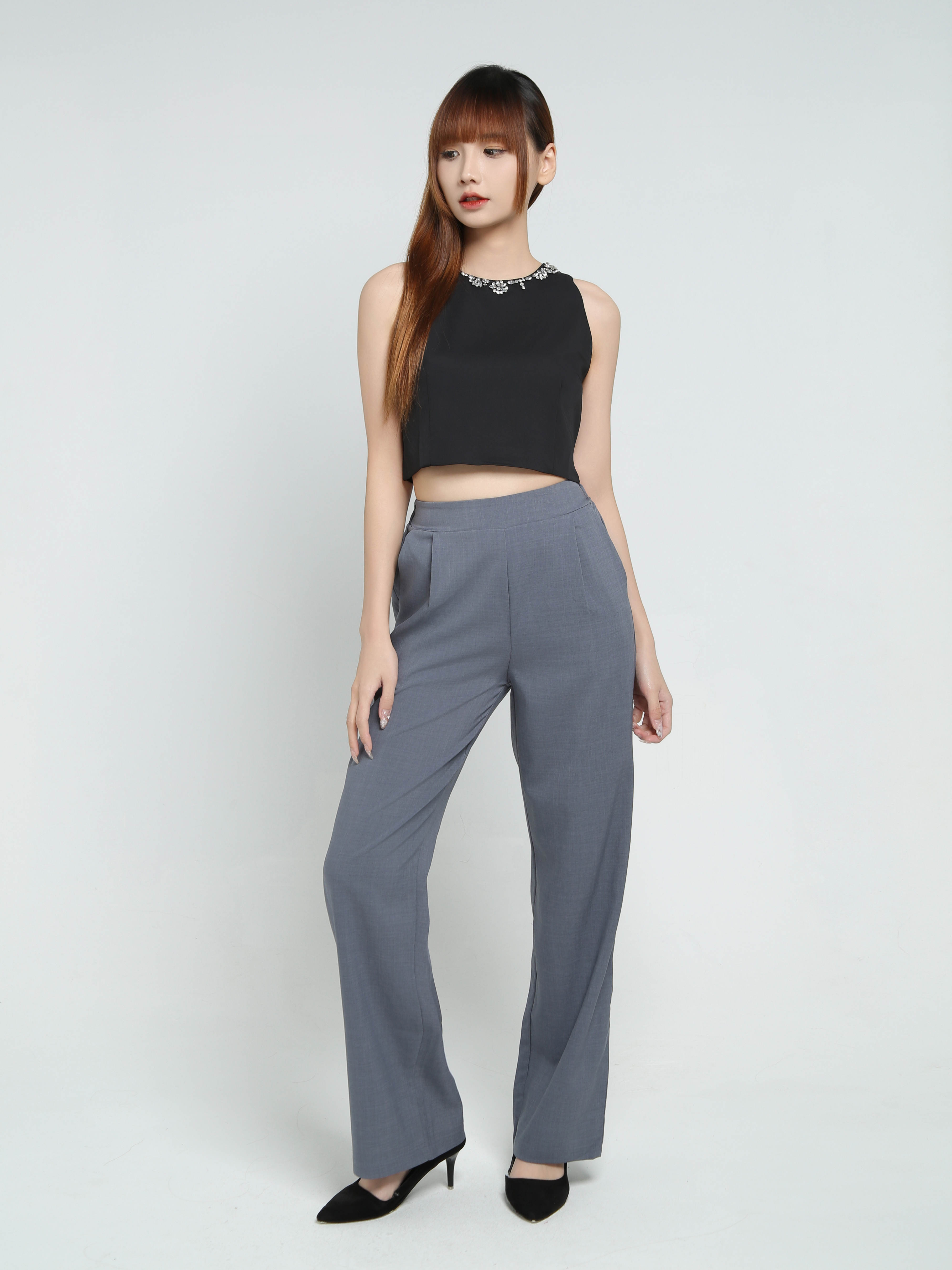 High Waist Long Pants 34327