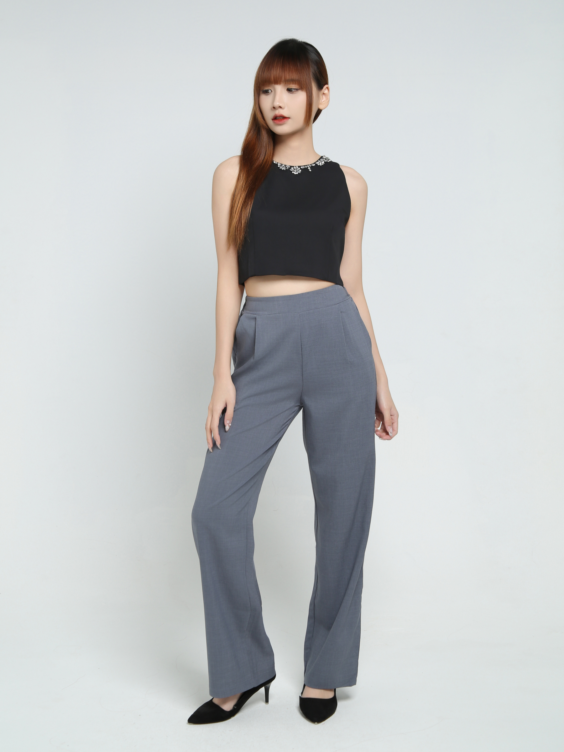 High Waist Long Pants 34327