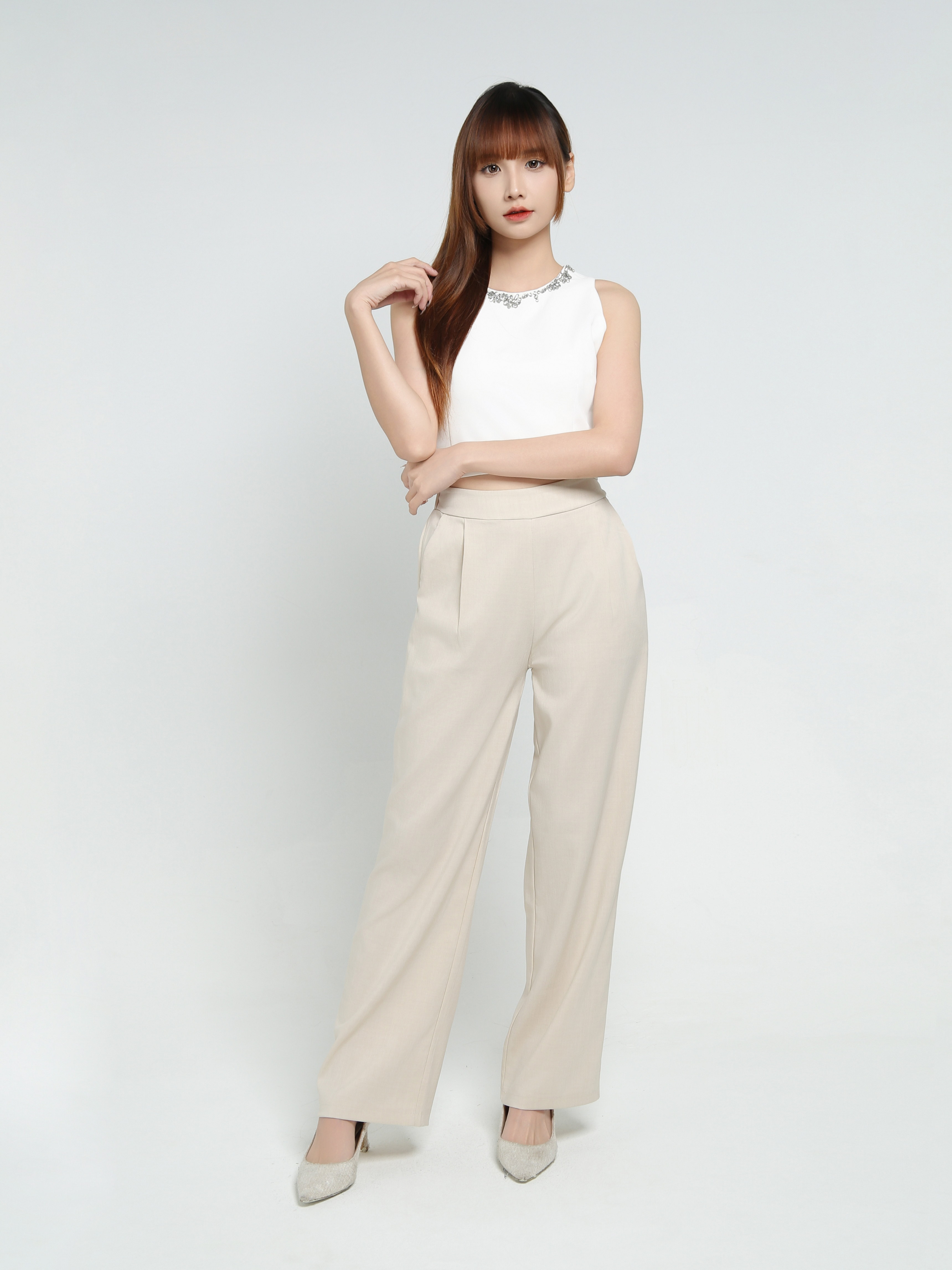 High Waist Long Pants 34327