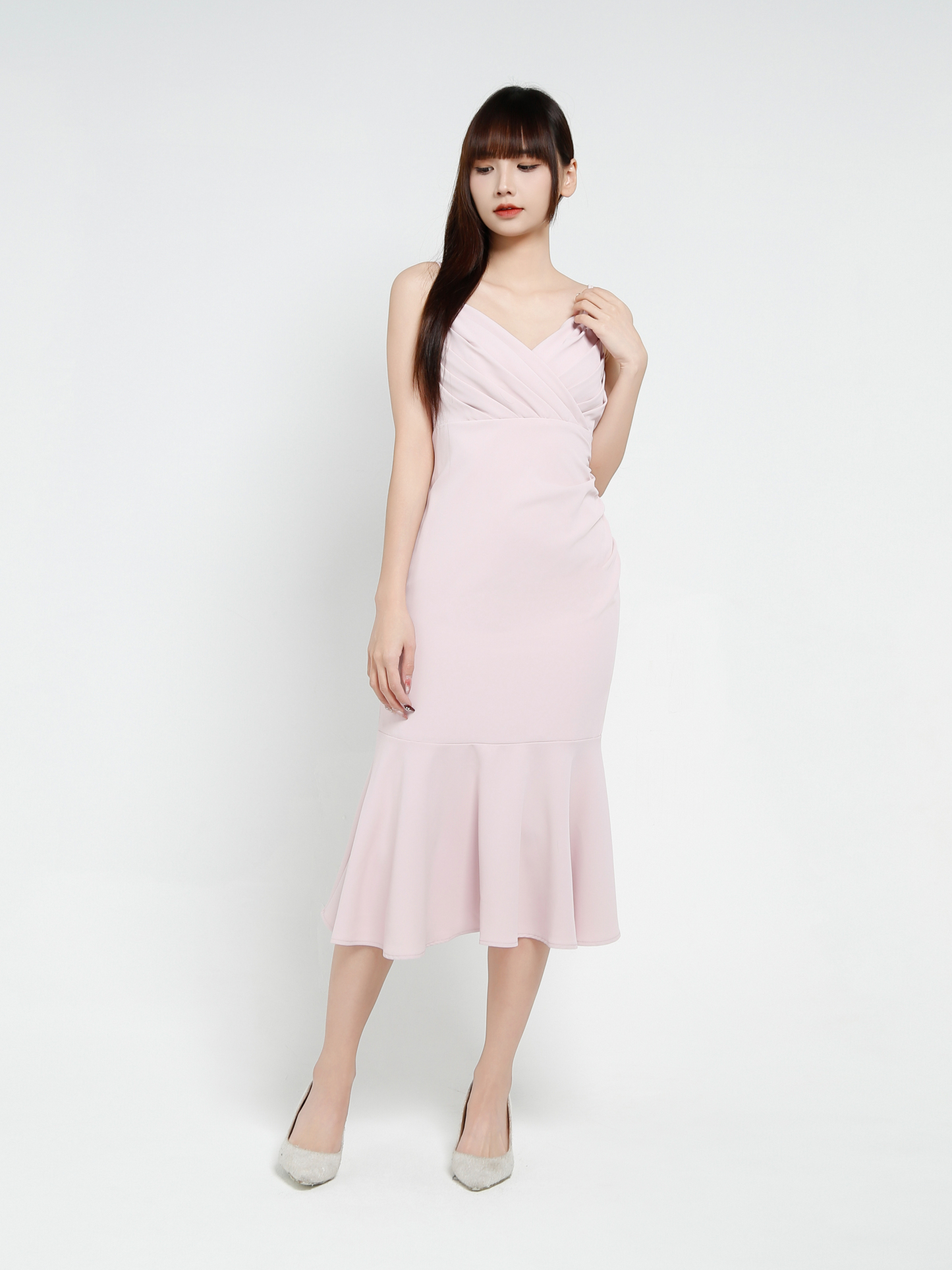 Sleeveless Pleated Dress 34393