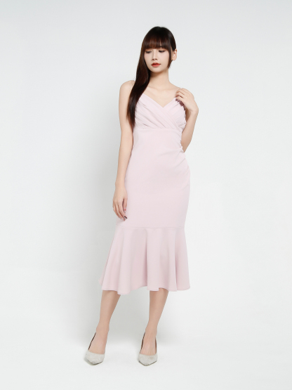 Sleeveless Pleated Dress 34393