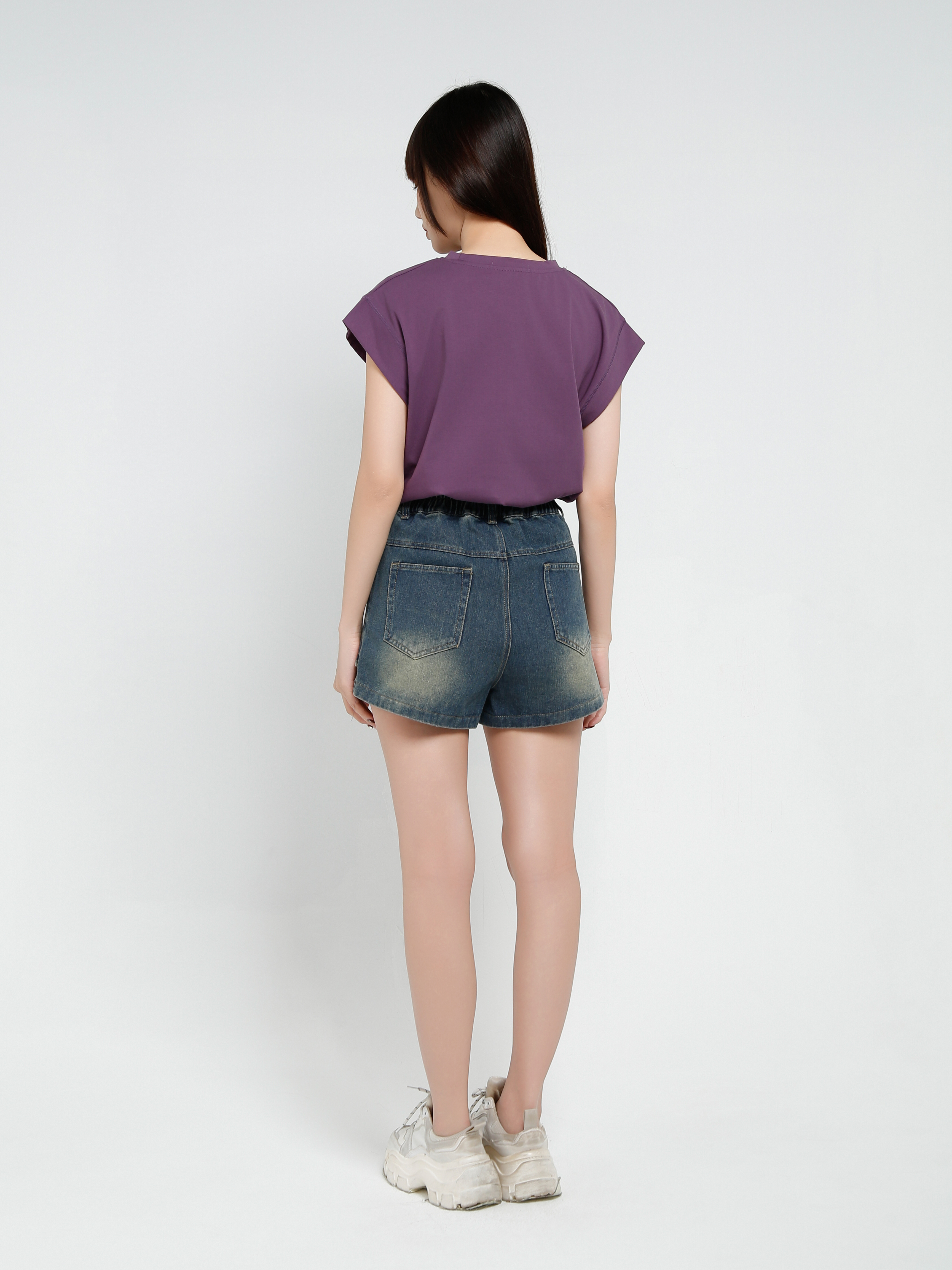 Denim High Waist Skirt Pant 37104