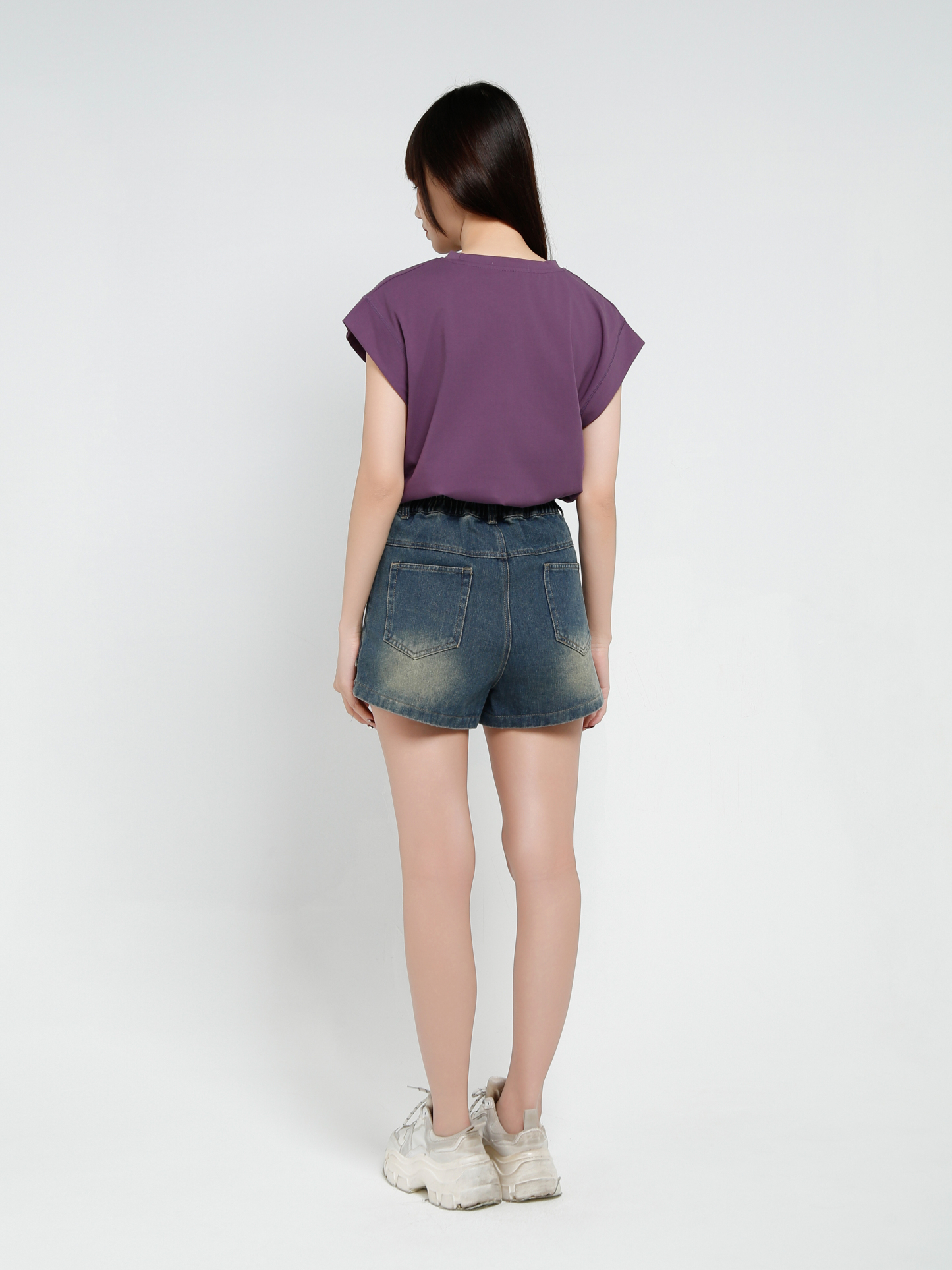 Denim High Waist Skirt Pant 37104
