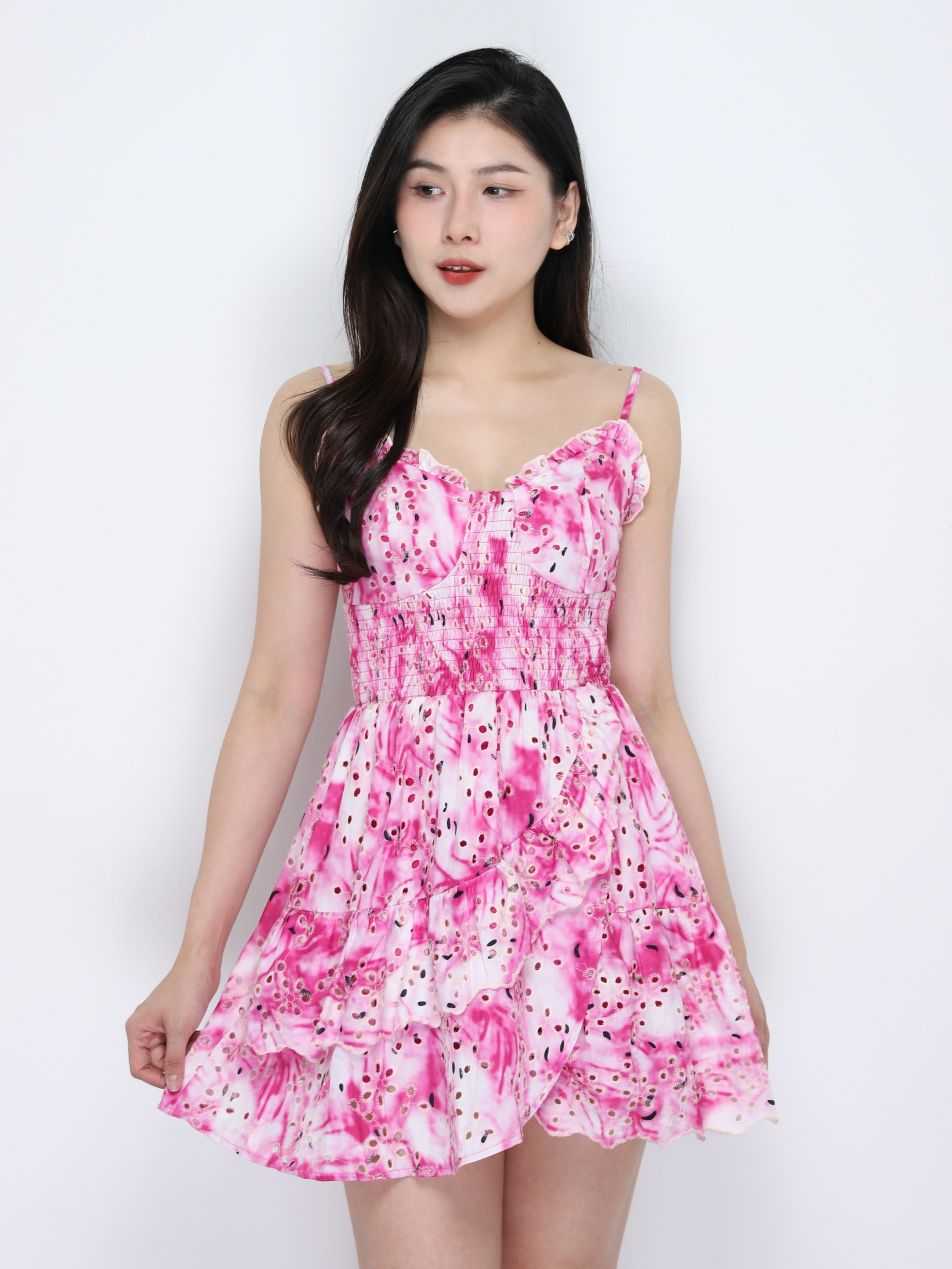 Tie Dye Eyelet Jumpsuit 34413