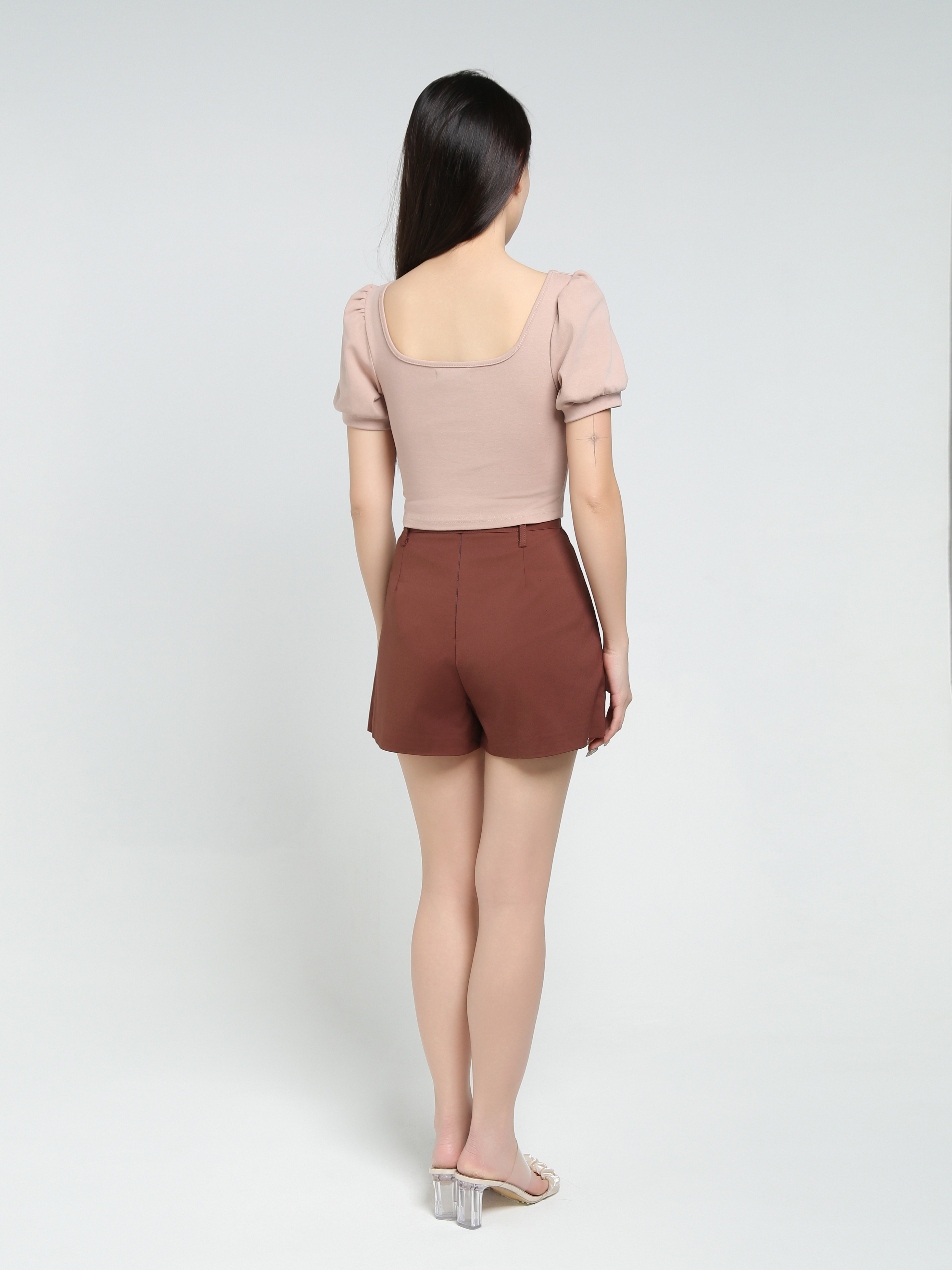 High Waist With Belt Skirt Pants 34374