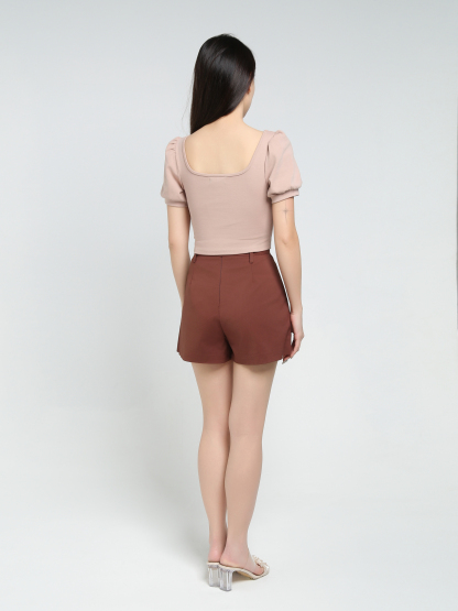 High Waist With Belt Skirt Pants 34374