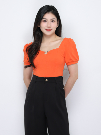 Puff Sleeve Top 34416