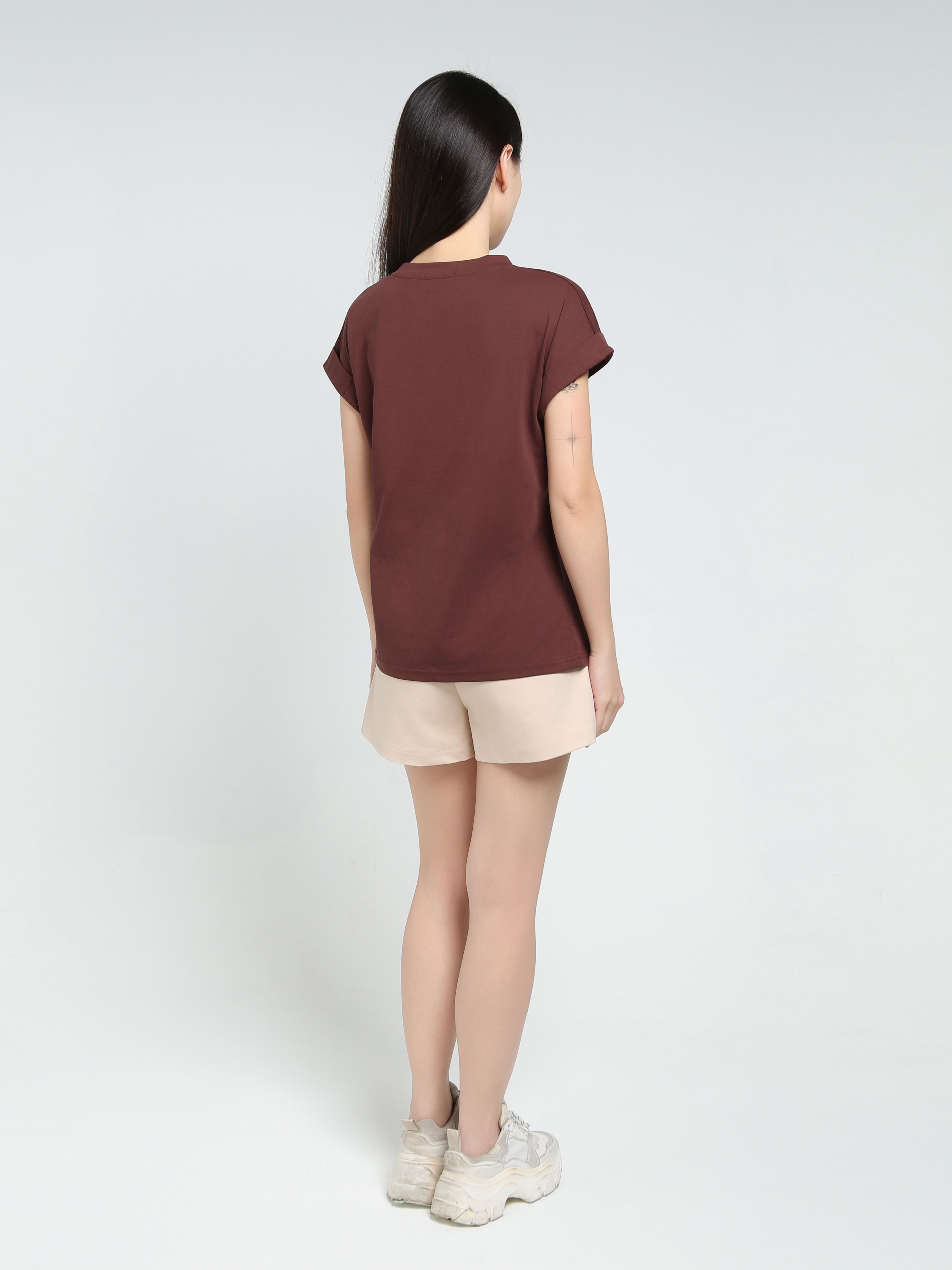 High Waist Side Pocket Short Pants 34354