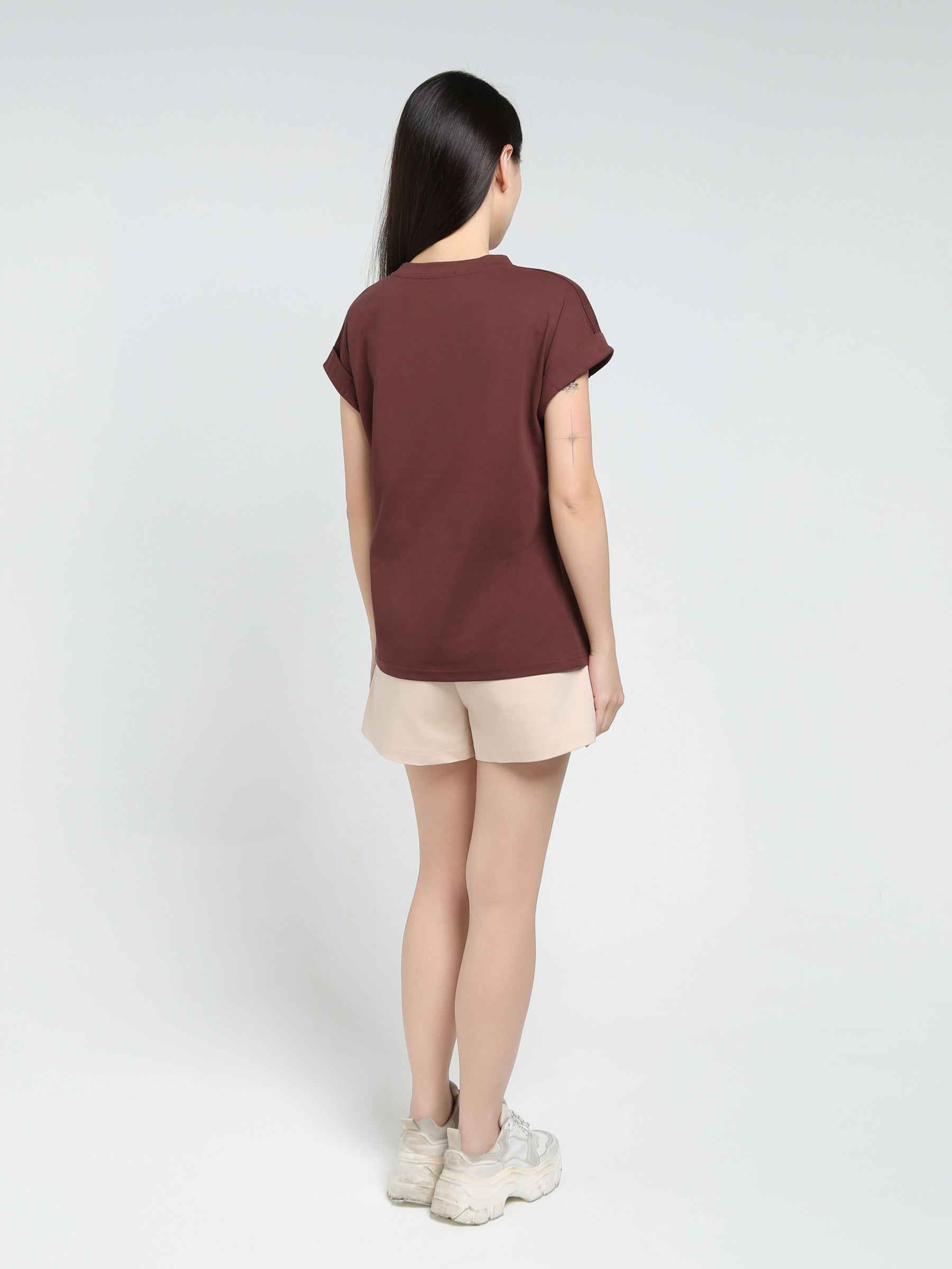 High Waist Side Pocket Short Pants 34354