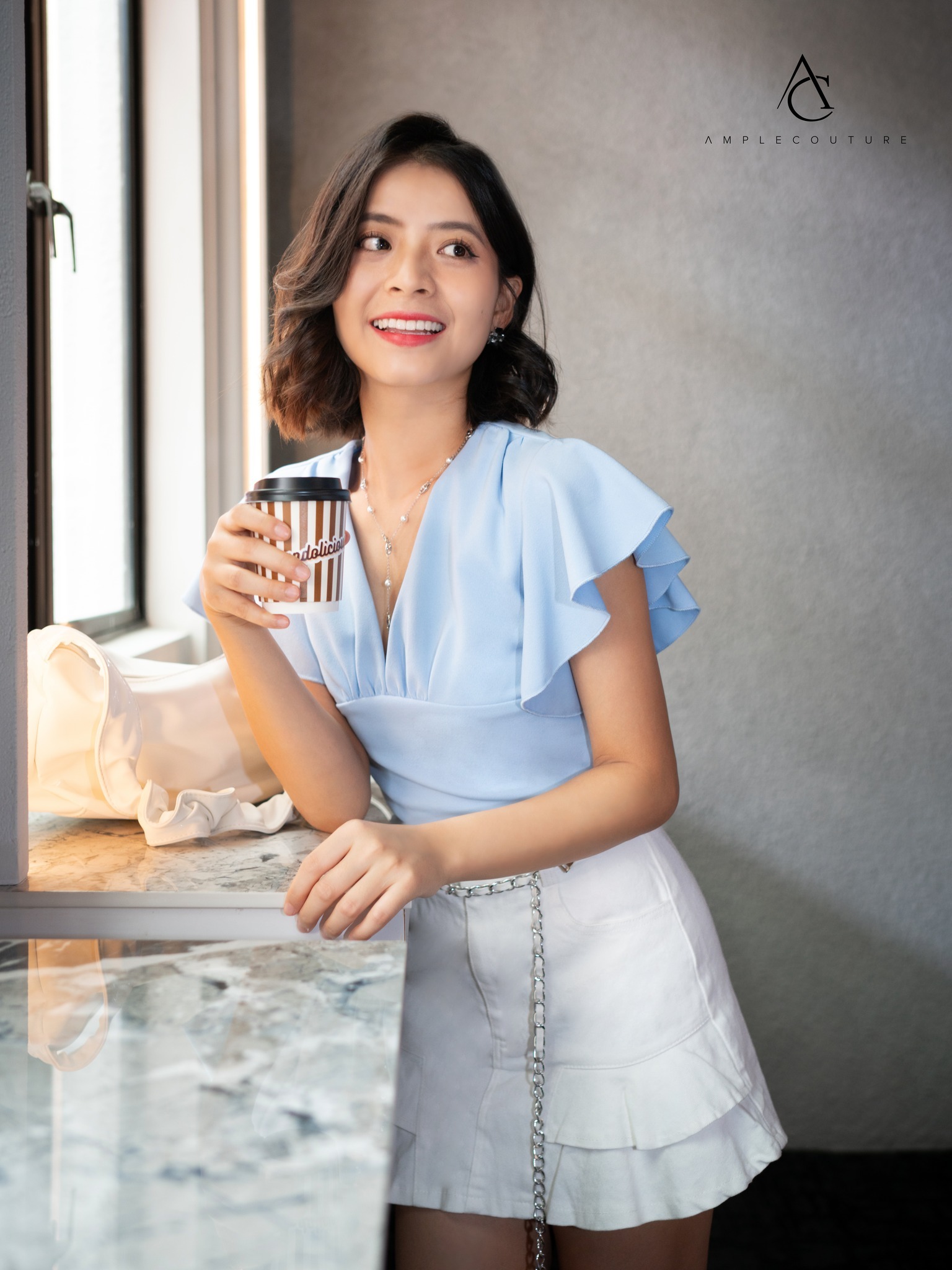 Denim Ruffles Skirt Pants 34527