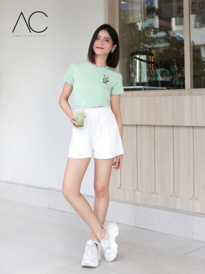 High Waist Front Pocket Short Pant 34760