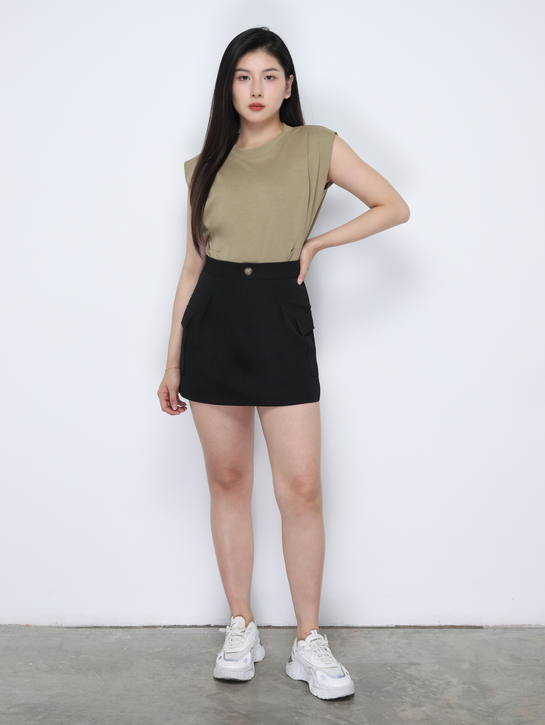 Side Pocket Skirt Pants 34844