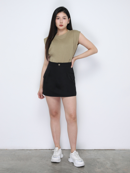 Side Pocket Skirt Pants 34844