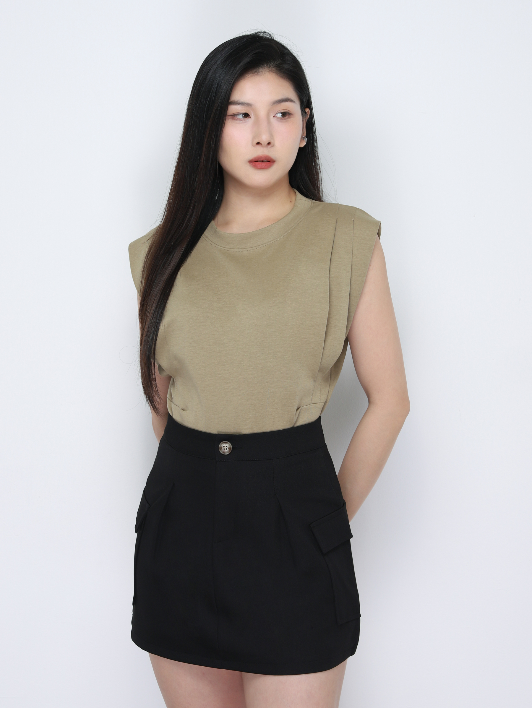 Side Pocket Skirt Pants 34844