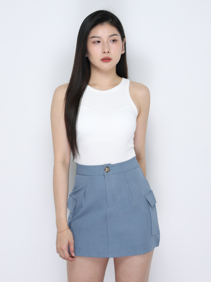 Side Pocket Skirt Pants 34844