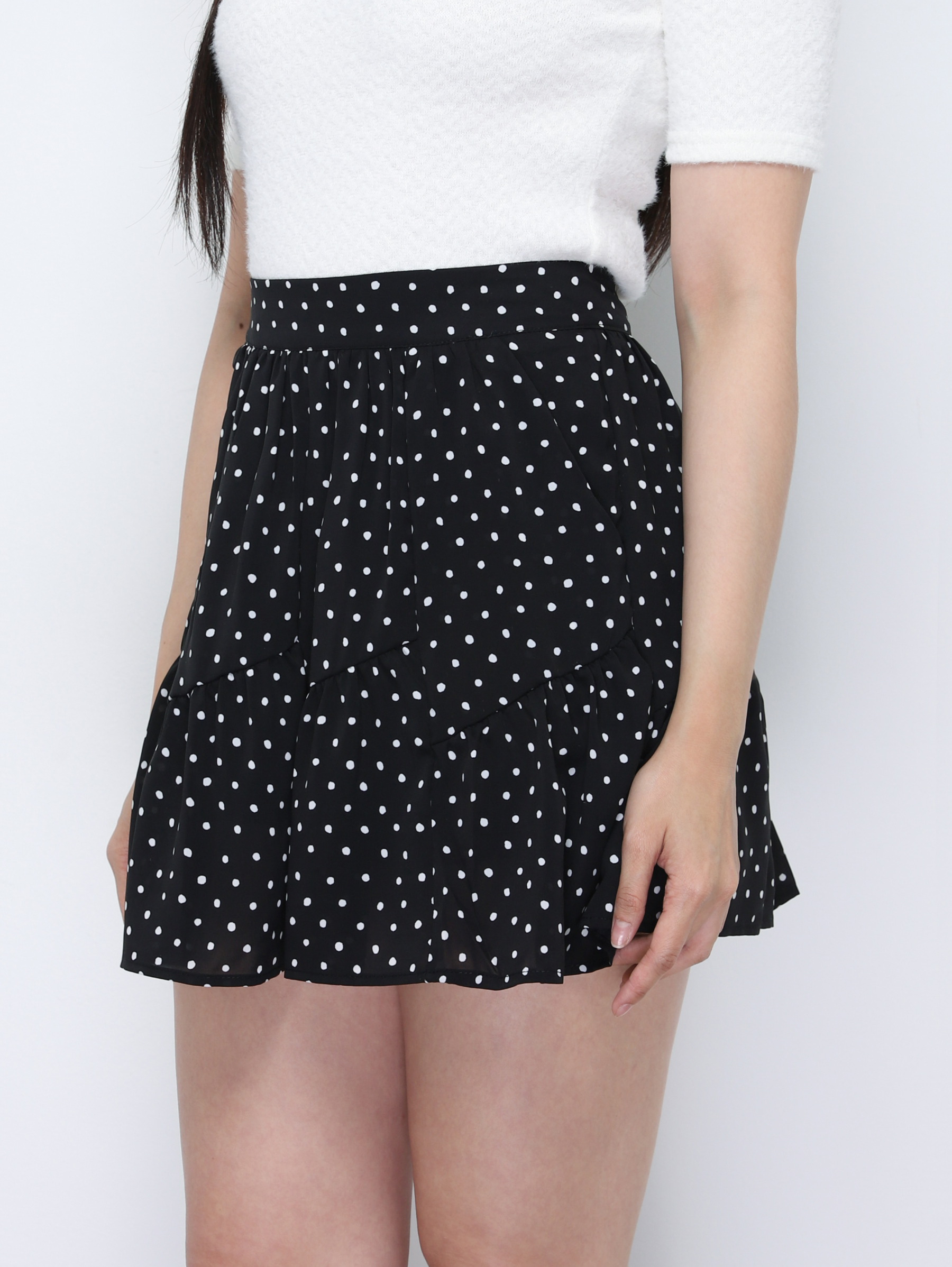 Polka Dot Skirt Pants 34859