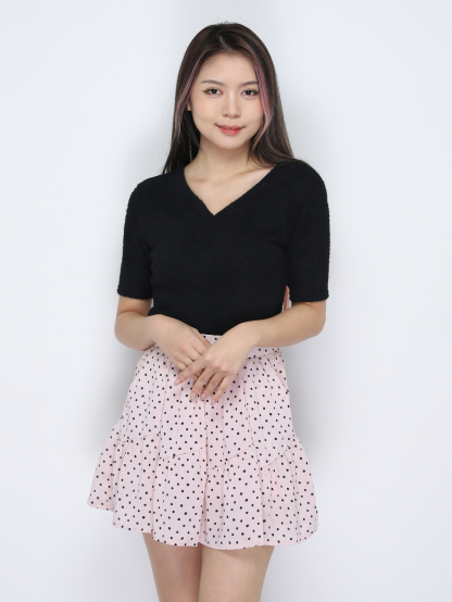 Polka Dot Skirt Pants 34859