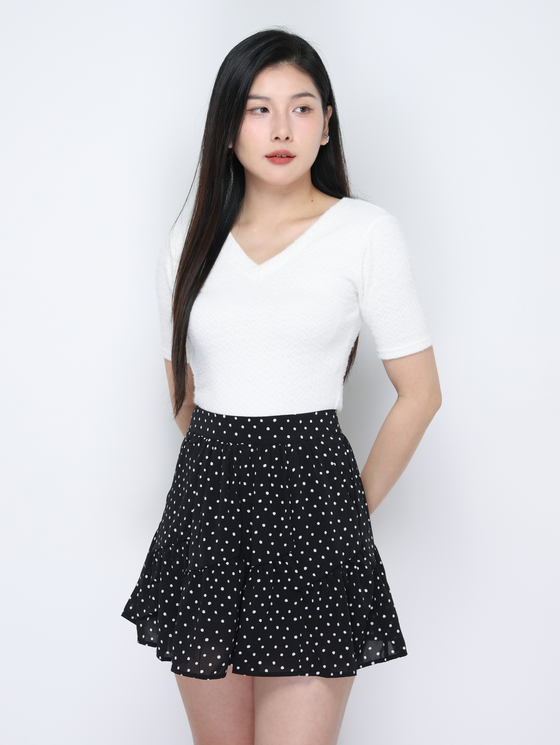 Polka Dot Skirt Pants 34859