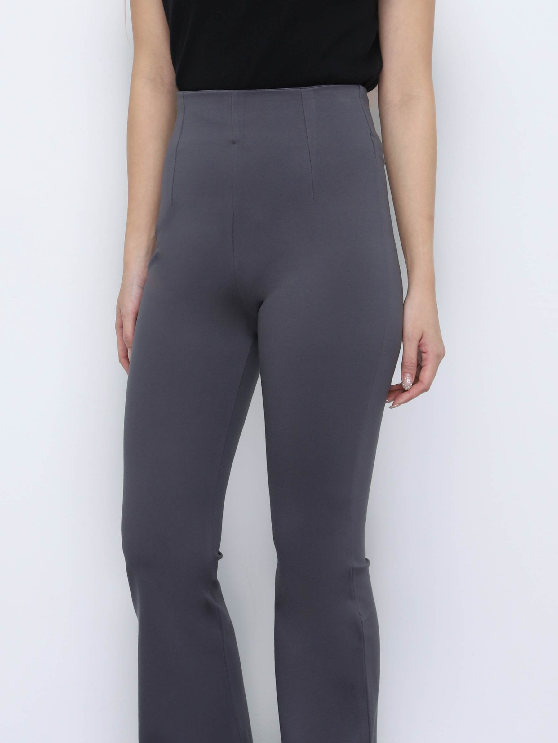 High Waist Back Zip Long Pant 34840