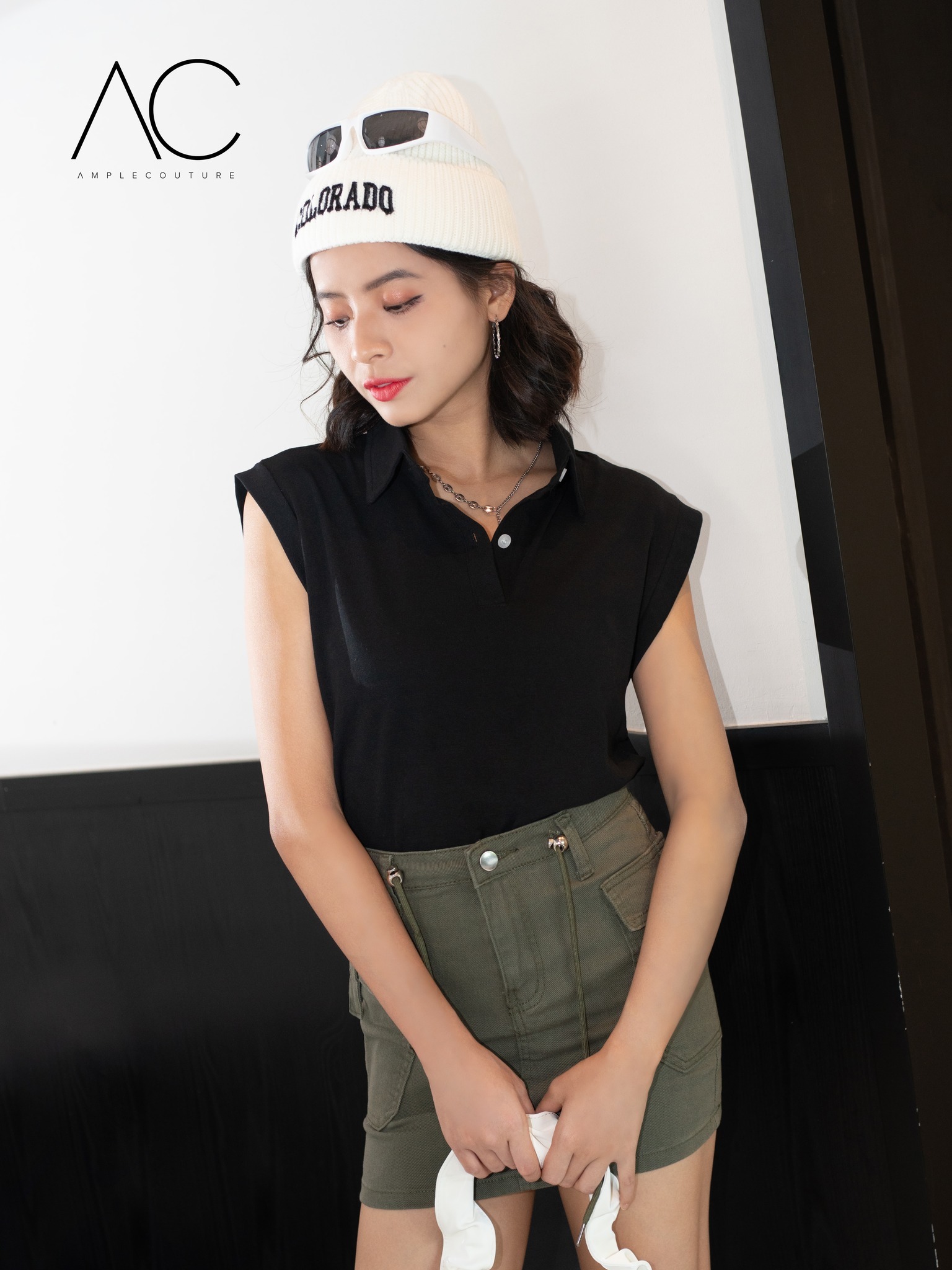 Side Pocket Skirt Pants 34890